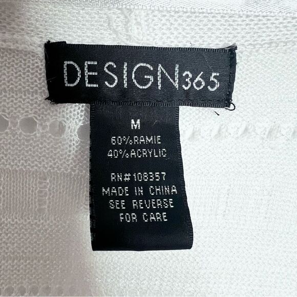 Design 365 White Eyelet Cardigan Cover-Up - Picture 3 of 8